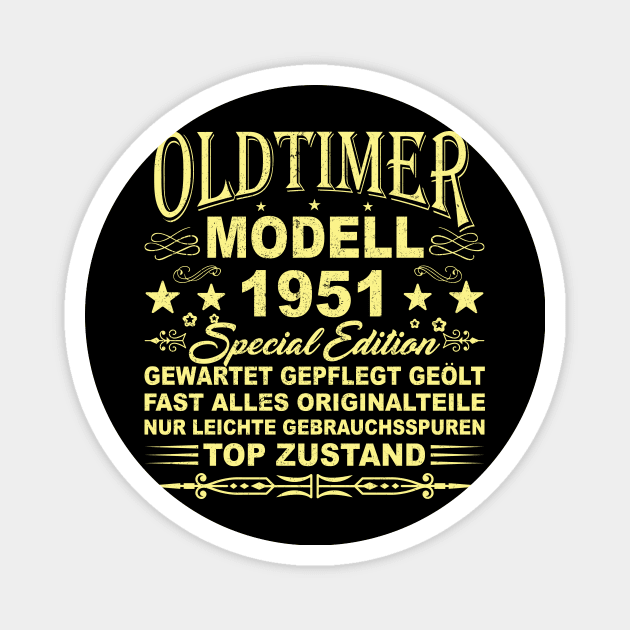 OLDTIMER MODELL BAUJAHR 1951 Magnet by SinBle